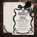 Search for gothic birthday invitations Rip 20s