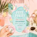 Search for vintage pool party invitations Summer