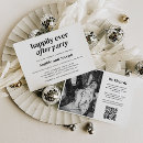 Search for we eloped wedding reception invitations Black and white