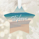 Search for ocean beach christmas tree decorations California