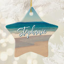 Search for ocean beach christmas tree decorations California