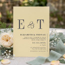 Search for black white yellow wedding invitations Minimalist