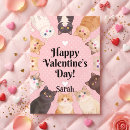 Search for cute cat valentines day cards Polka dots