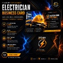 Search for electrician logo business cards Lightning bolt