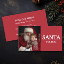 Search for santa business cards Santa for hire