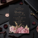 Search for black and blush wedding invitations Gold