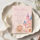 Search for cinderella carriage birthday invitations Little girl