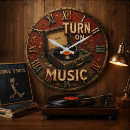 Search for record player clocks Music