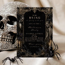Search for masquerade halloween invitations Black and gold