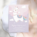 Search for llama unicorn invitations Girl