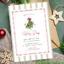 Search for bow christmas invitations Mistletoe