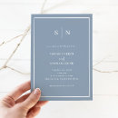 Search for blue border wedding invitations Elegant