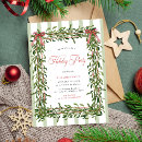 Search for bow christmas invitations Mistletoe