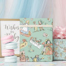 Search for mad hatter wrapping paper Rabbit