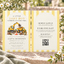 Search for under construction baby shower invitations Truck