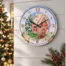 Search for christmas gingerbread clocks Snow