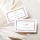 Search for burgundy place cards Modern