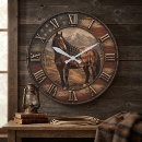 Search for western horse clocks Ranch