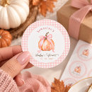 Search for baby shower pumpkin stickers Pink bow