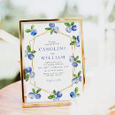 Search for blueberry wedding invitations Watercolor