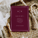 Search for maroon invitations Modern