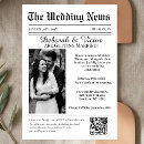 Search for vintage newspaper invitations Qr code