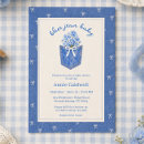 Search for denim and white invitations Blue jean baby