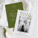 Search for olive green thank you cards Typography