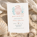 Search for seashell baby shower invitations Summer