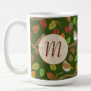 Search for fall monogram mugs Botanical
