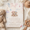 Search for twin gender reveal invitations Pink or blue