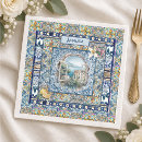 Search for blue tile napkins Azulejo