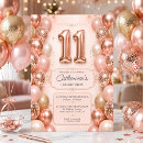 Search for eleventh birthday invitations Pink