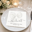 Search for tying the knot napkins Black and white