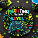 Search for gamer paper plates Boy birthday