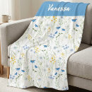 Search for wildflower blankets Chic floral pattern