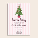 Search for christmas tree baby shower invitations Watercolor
