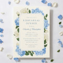 Search for hydrangea rehearsal dinner invitations Blue hydrangea flowers