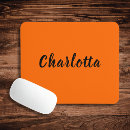 Search for solid orange mouse mats Minimalist
