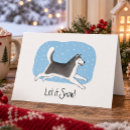 Search for husky christmas cards Alaskan malamute