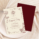 Search for fun engagement party invitations Handwritten
