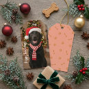 Search for black santa gift tags Black lab christmas
