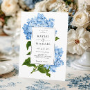 Search for blue hydrangea wedding invitations Qr code