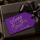 Search for purple christmas gift tags Merry