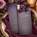 Search for menu and wedding programs Minimal
