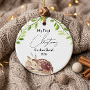 Search for botanical christmas tree decorations Newborn