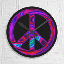 Search for peace sign clocks Psychedelic