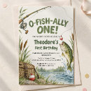 Search for fishing birthday invitations O fish ally one