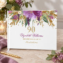Search for 90th birthday guest books Glitter