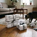 Search for cat lover wrapping paper Black and white
